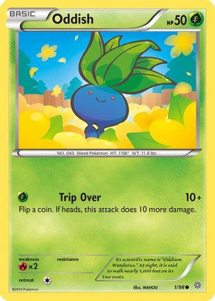 Oddish 1/98 - XY Ancient Origins Reverse Holofoil