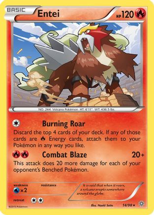 Entei (14) 14/98 - XY Ancient Origins