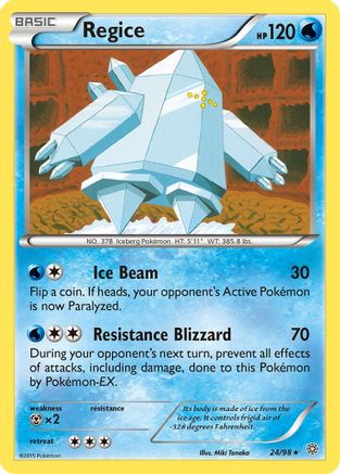 Regice 24/98 - XY Ancient Origins Reverse Holofoil