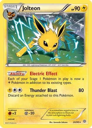 Jolteon 26/98 - XY Ancient Origins Holofoil