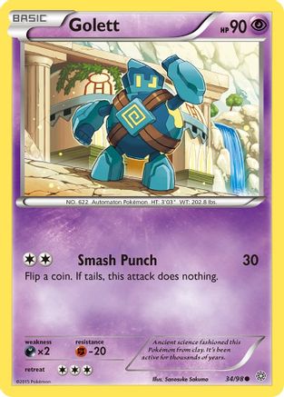 Golett 34/98 - XY Ancient Origins Reverse Holofoil
