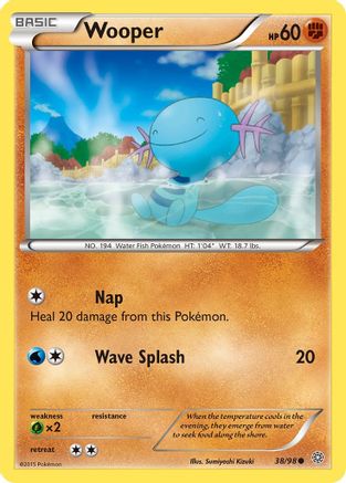 Wooper 38/98 - XY Ancient Origins Reverse Holofoil