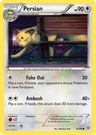 Persian 62/98 - XY Ancient Origins Reverse Holofoil