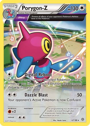 Porygon-Z (67) 67/98 - XY Ancient Origins Reverse Holofoil