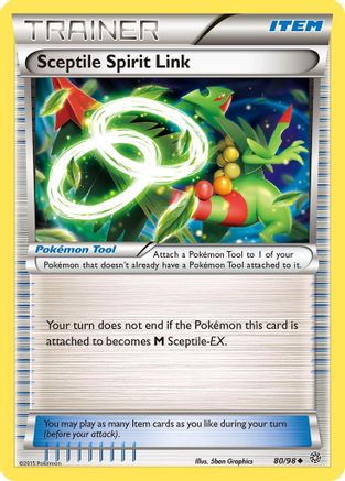 Sceptile Spirit Link 80/98 - XY Ancient Origins Reverse Holofoil