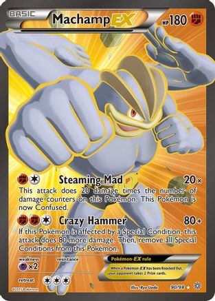 Machamp EX (90 Full Art)/98 - XY Ancient Origins Holofoil