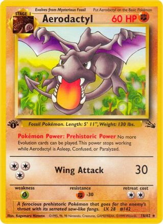 Aerodactyl (16) 16/62 - Fossil