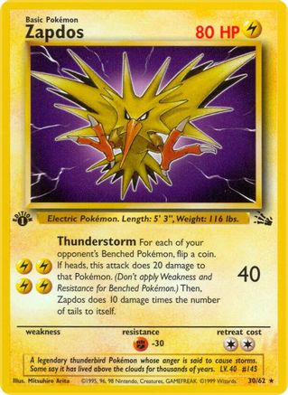 Zapdos (30) 30/62 - Fossil