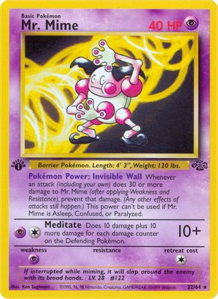 Mr. Mime (22) 22/64 - Jungle Unlimited