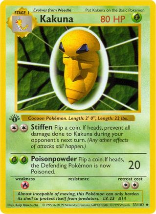 Kakuna 33 - Base Set Shadowless
