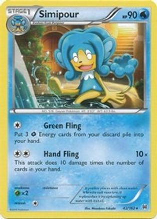 Simipour 42/162 - XY BREAKthrough Reverse Holofoil
