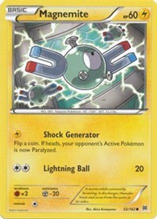 Magnemite (52) 52/162 - XY BREAKthrough Reverse Holofoil