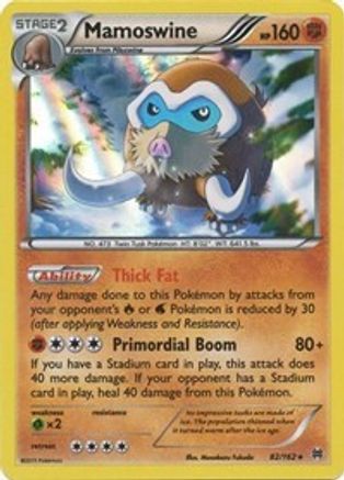 Mamoswine 82/162 - XY BREAKthrough Reverse Holofoil