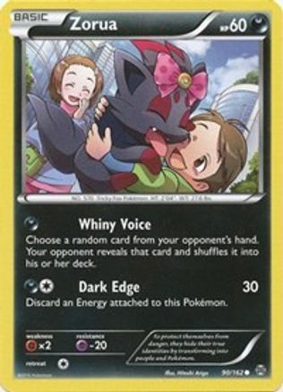 Zorua (90) 90/162 - XY BREAKthrough Reverse Holofoil