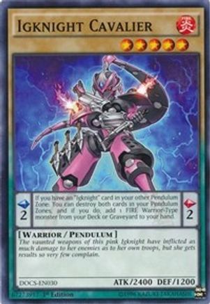 Igknight Cavalier (DOCS-EN030) - Dimension of Chaos 1st Edition