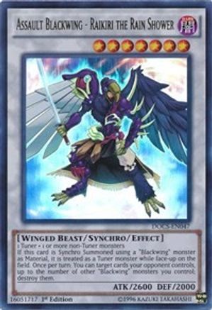 Assault Blackwing - Raikiri the Rain Shower (DOCS-EN047) - Dimension of Chaos 1st Edition
