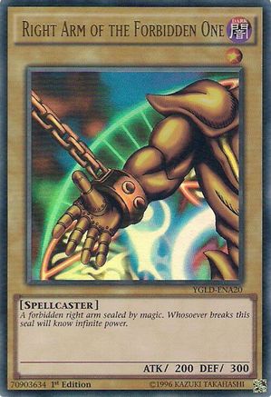 Right Arm of the Forbidden One (YGLD-ENA20) - King of Games: Yugi's Legendary Decks Unlimited