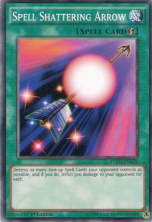 Spell Shattering Arrow (YGLD-ENA28) - King of Games: Yugi's Legendary Decks 1st Edition