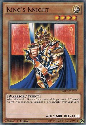 King's Knight (C) (YGLD-ENC15) - King of Games: Yugi's Legendary Decks 1st Edition