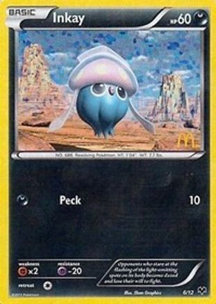 Inkay - 6/12/12 - McDonalds Promos 2014 Holofoil