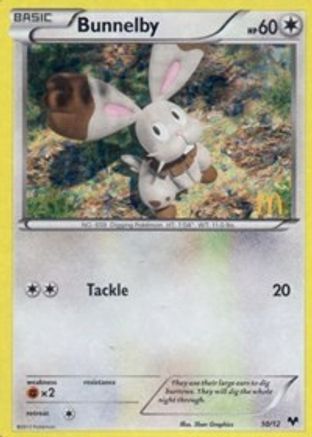 Bunnelby - 10/12/12 - McDonalds Promos 2014 Holofoil