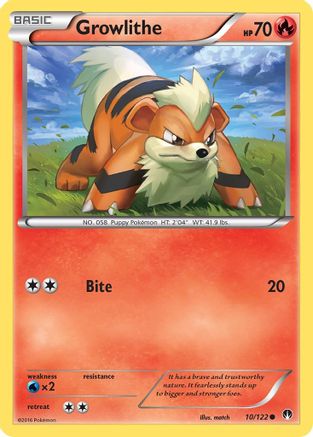 Growlithe 10/122 - XY BREAKpoint