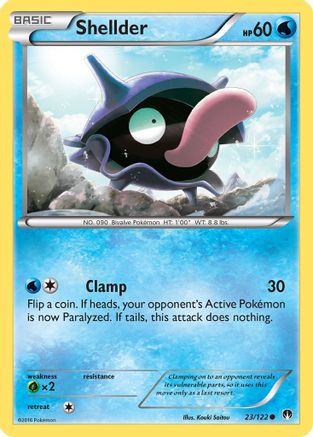 Shellder (23) 23/122 - XY BREAKpoint Reverse Holofoil