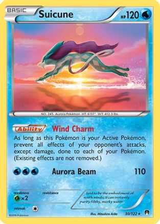 Suicune 30/122 - XY BREAKpoint Reverse Holofoil