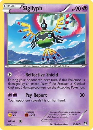 Sigilyph 55/122 - XY BREAKpoint Reverse Holofoil