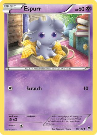 Espurr 58/122 - XY BREAKpoint Reverse Holofoil