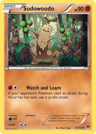 Sudowoodo 67/122 - XY BREAKpoint