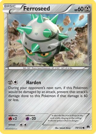 Ferroseed 79/122 - XY BREAKpoint Reverse Holofoil