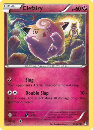 Clefairy 81/122 - XY BREAKpoint Reverse Holofoil