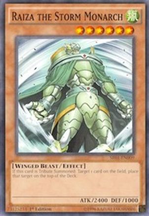 Raiza the Storm Monarch (SR01-EN009) - Structure Deck: Emperor of Darkness 1st Edition