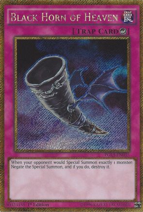 Black Horn of Heaven (PGL3-EN035) - Premium Gold: Infinite Gold 1st Edition