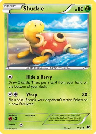 Shuckle 1/124 - XY Fates Collide Reverse Holofoil