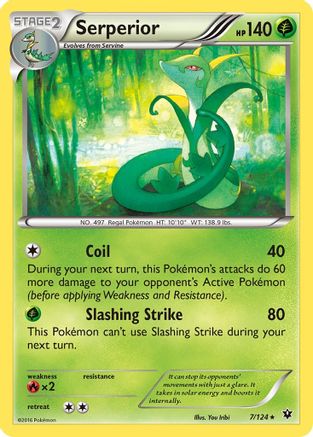Serperior 7/124 - XY Fates Collide Reverse Holofoil