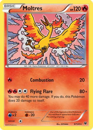 Moltres 9/124 - XY Fates Collide