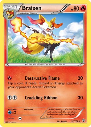 Braixen/124 - XY Fates Collide