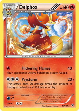 Delphox 13/124 - XY Fates Collide