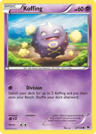 Koffing 27/124 - XY Fates Collide Reverse Holofoil
