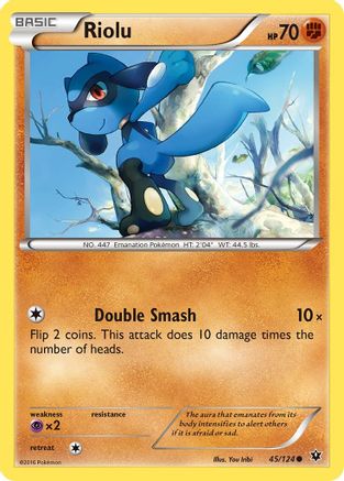 Riolu (45) 45/124 - XY Fates Collide Reverse Holofoil