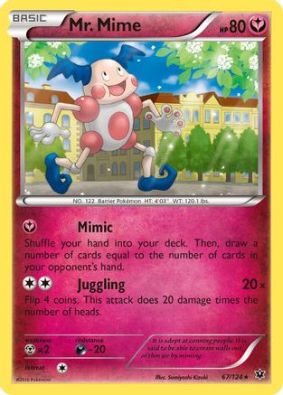 Mr. Mime 67/124 - XY Fates Collide Reverse Holofoil
