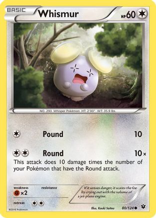 Whismur 80/124 - XY Fates Collide