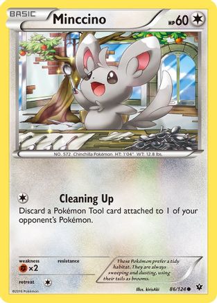 Minccino (86) 86/124 - XY Fates Collide Reverse Holofoil