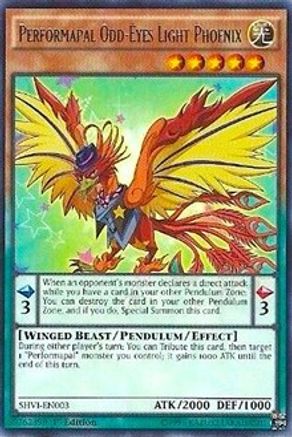 Performapal Odd-Eyes Light Phoenix (SHVI-EN003) - Shining Victories 1st Edition