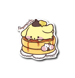 Sanrio - Pom Pom Purin Pancake Small Sticker (B-SIDE LABEL)