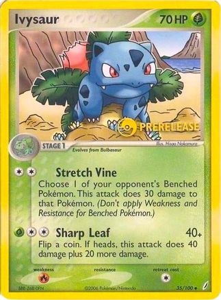 Ivysaur - 35/100 (Prerelease) - Nintendo Promos