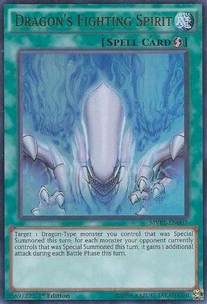 Dragon's Fighting Spirit (MVP1-EN007) - The Dark Side of Dimensions Movie Pack 1st Edition