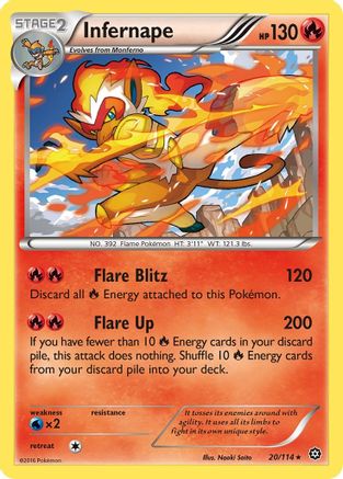 Infernape 20/114 - XY Steam Siege Holofoil